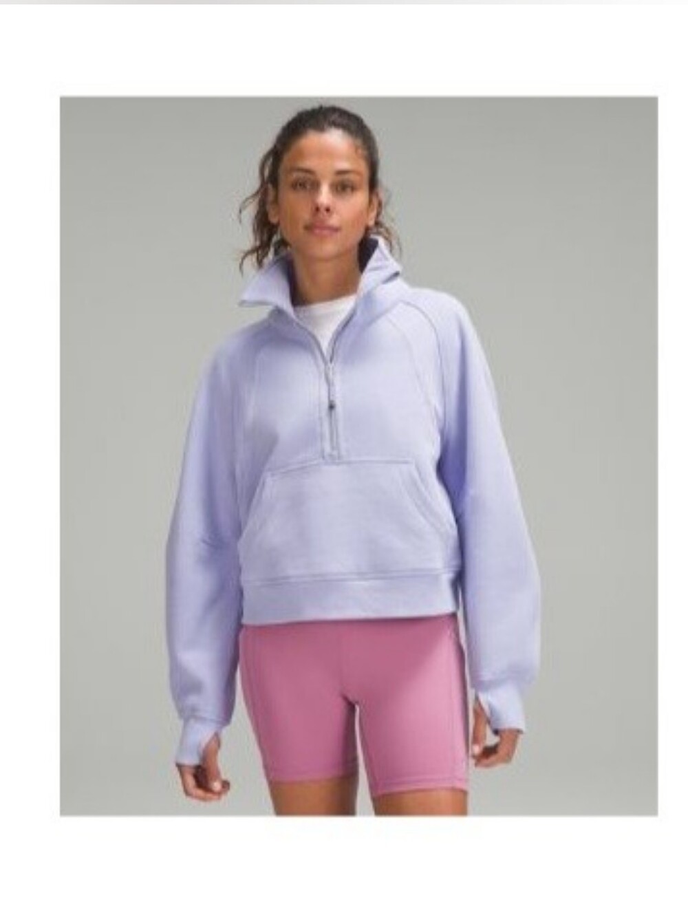Lululemon Scuba Oversized Funnel-Neck Sweater - Lilac Smoke XL/ XXL